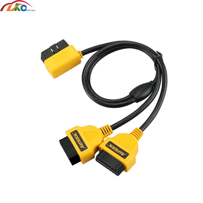Автомобильный адаптер Autool OBD 2 от 1 до стандарт OBDII штекер гнездо кабель OBD2