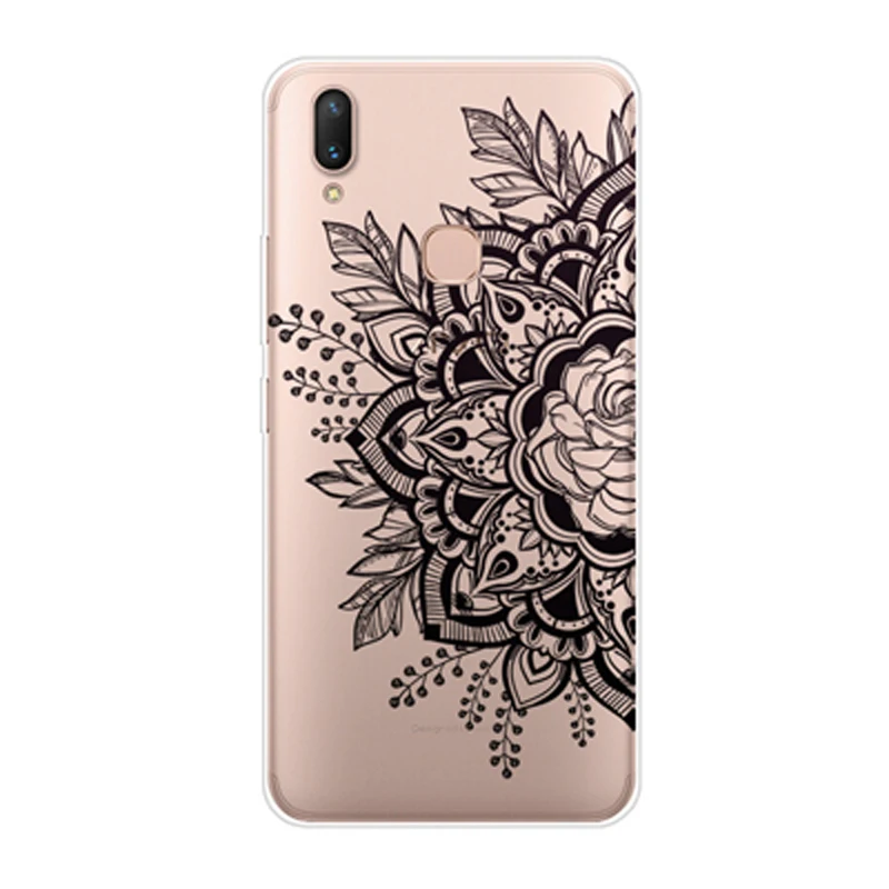 Чехол для Vivo V9 чехол бампер Прозрачная защитная задняя крышка тонкий мягкий
