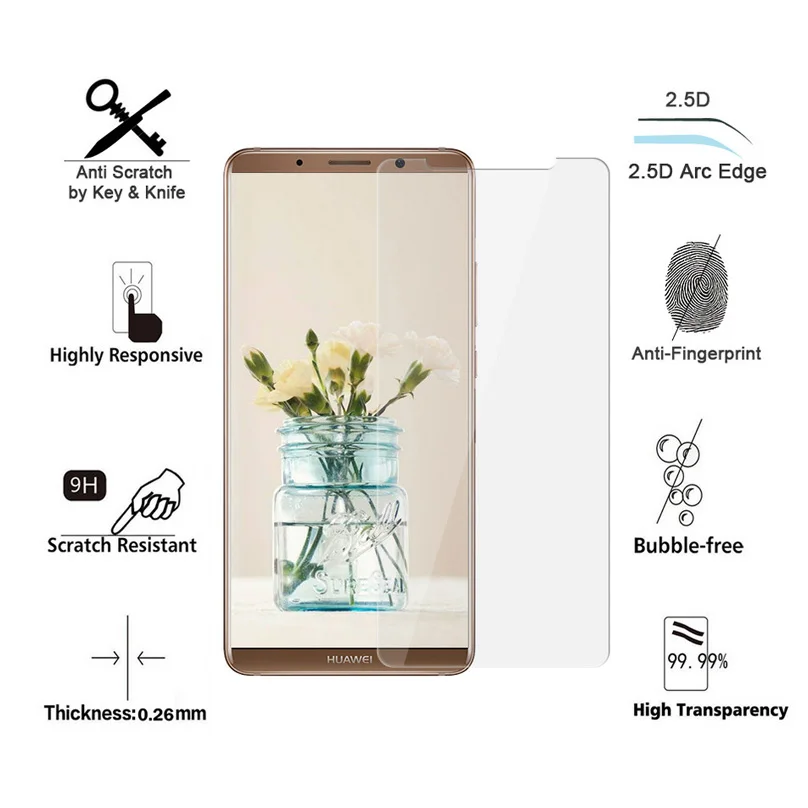 WHAY стекло es для huawei mate 10 Pro закаленное 2.5D 9h Чехол Flim стекла защита экрана|Защитные