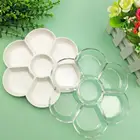 Отверстия, имитация фарфора, акварельная палитра, лоток для рисования, цветная палитра для масляной краски, поддон, Товары для офиса