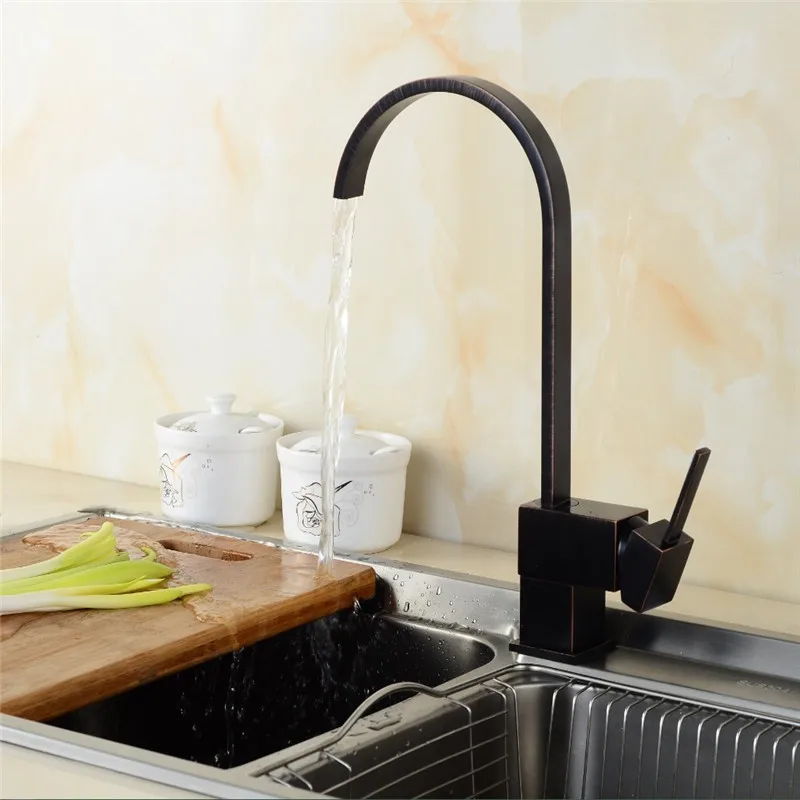 Классические готовые смесители ORB полированный Поворотный кухонный кран из