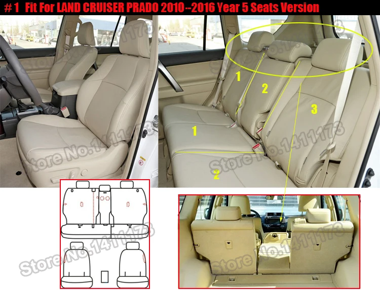 Льняные чехлы для сидений, автомобильные аксессуары для Toyota Land Cruiser Prado, Набор чехлов для сидений автомобиля на заказ, черные чехлы для сидений