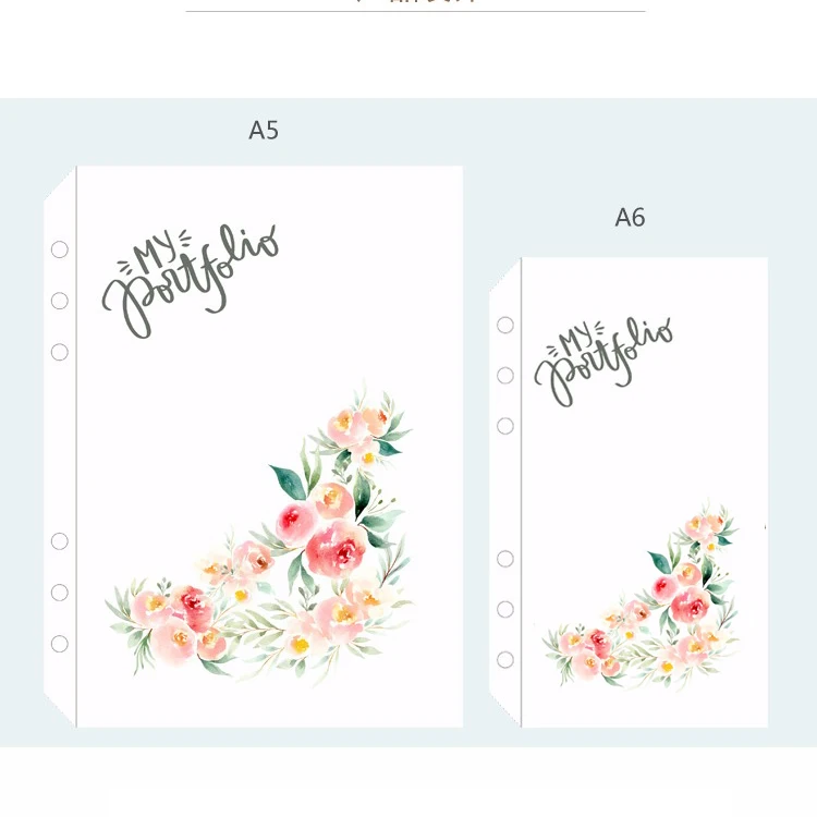 Милый мультяшный цветочный дизайн Jamie Notes блокнот на молнии из ПВХ органайзер