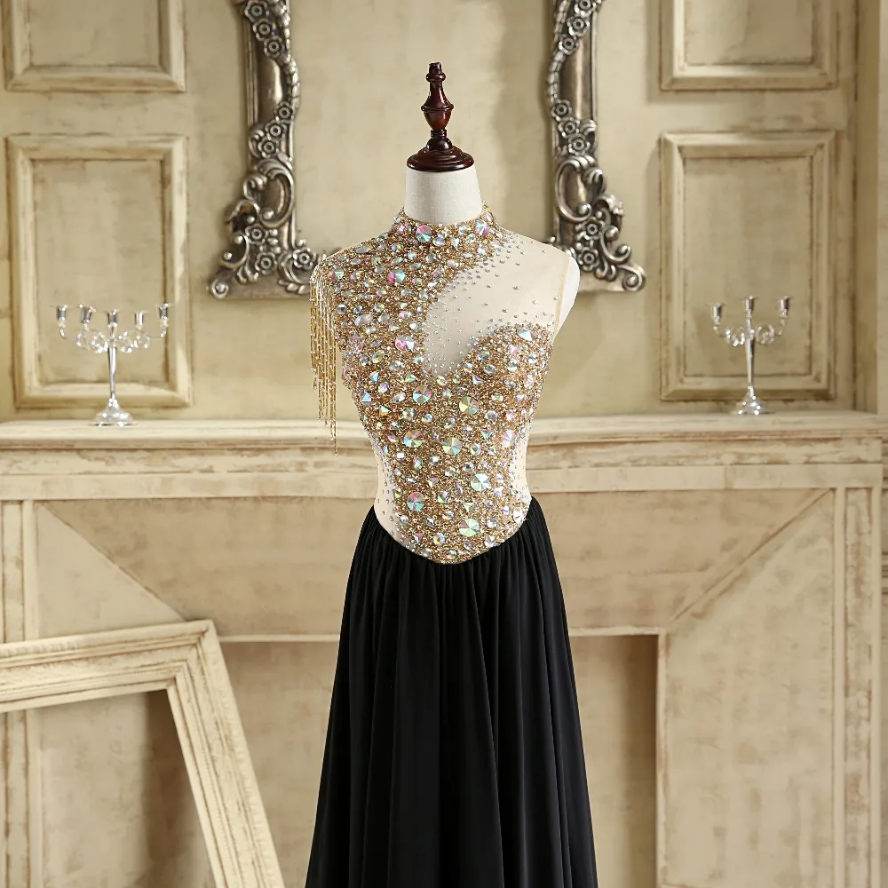 Ilovewedding Русалка Выпускные платья Строгие Черные Атласные туфли на Средства ухода