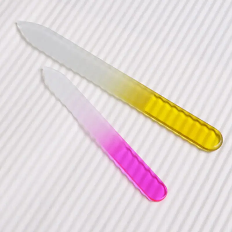 Красивая прочная пилка для ногтей из хрустального стекла практичная