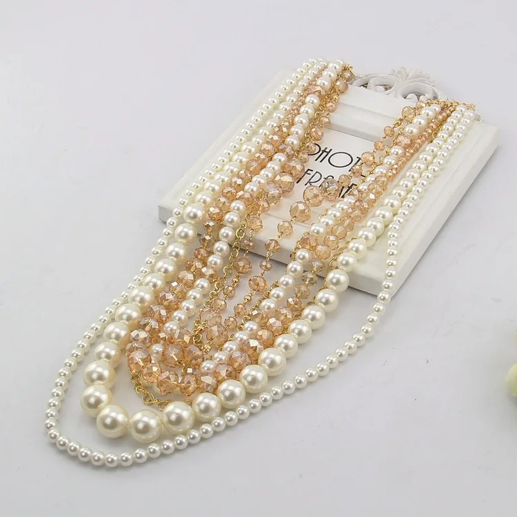 Крупное жемчужное ожерелье крупное с длинными кристаллами оптовая продажа|pearl
