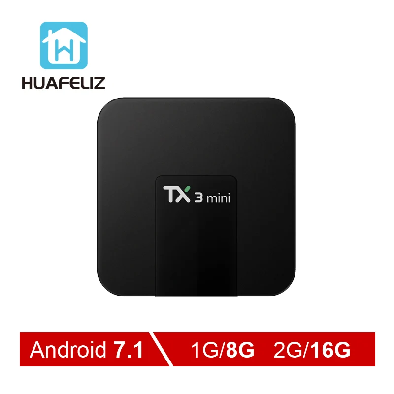 Tanix TX3 мини Smart ТВ коробка Android 7 1 Amlogic S905W 4 ядра 1G8G 2G16G Media Player K HD стример комплект топ