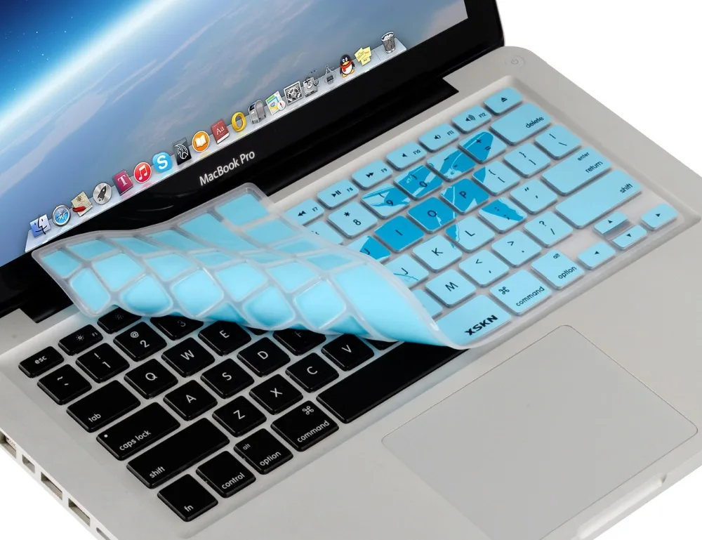 Ультратонкий силиконовый чехол для клавиатуры XSKN Animal с рисунком милого Кита MacBook