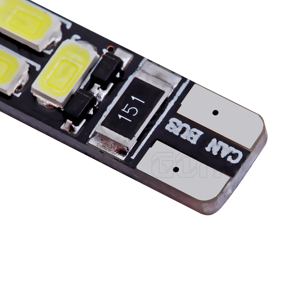 Бесплатная доставка 100 шт./лот авто LED T10 led canbus W5W t10 6smd 5630 5730 Светодиодная лампа без