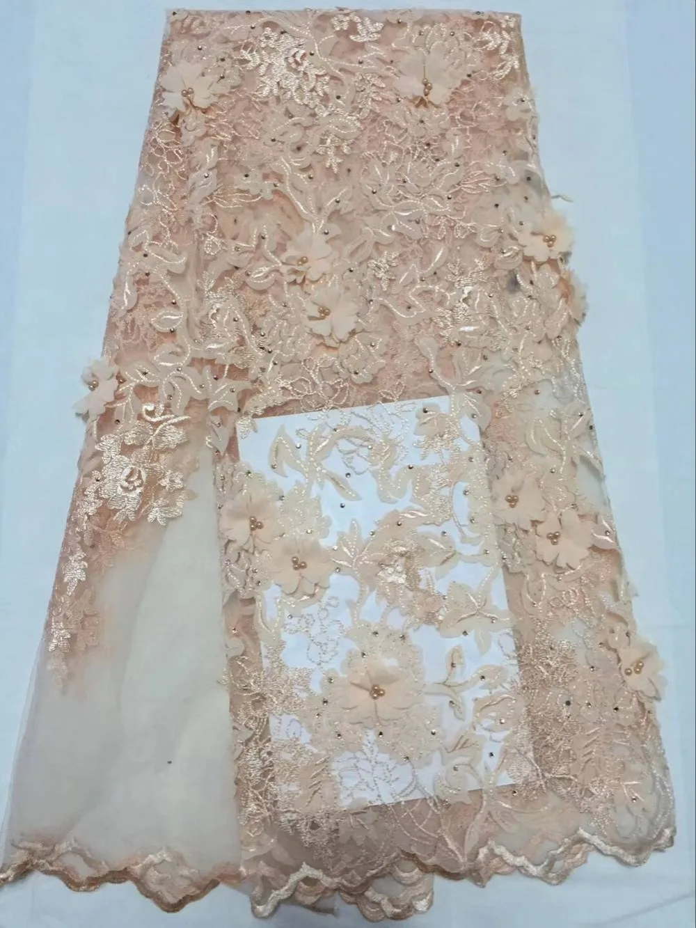 2018 нигерийское Тюлевое кружево ткань Быстрая доставка африканская кружевная для