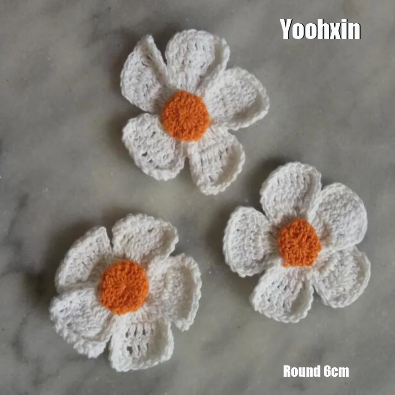 

NEW Flower cotton crochet DIY Patch Iron On Handmade Patches Sewing Applique Badges stripe Sticker lace guipure cloth decor
