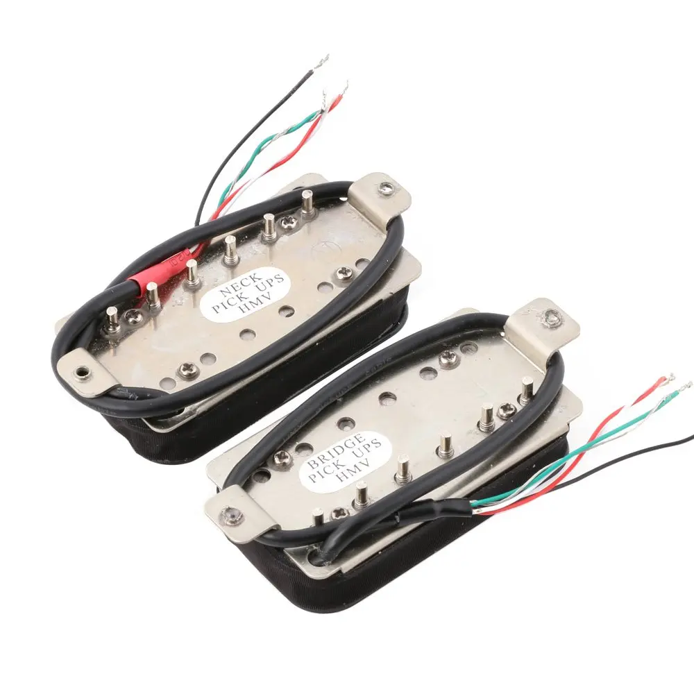 Черный набор для захвата гитары Humbucker шейный мост Alnico 5 магнитное основание из