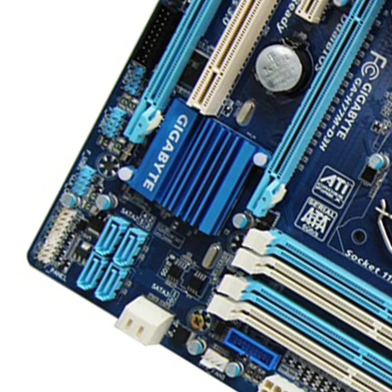 GIGABYTE GA-H77M-D3H desktop computer motherboard LGA1155 DDR3 i3 i5 i7 Micro-ATX | Компьютеры и офис