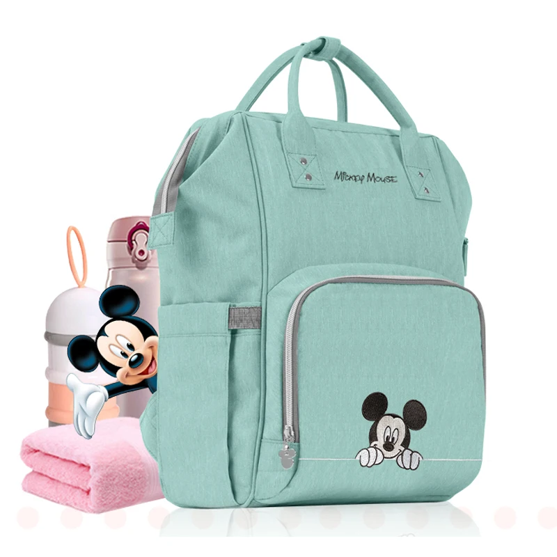 Сумка для подгузников disney, рюкзак, USB бутылочка, изоляционные сумки, Минни, Микки, большая емкость, для путешествий, Оксфорд, для кормления ребенка, Мумия, сумочка
