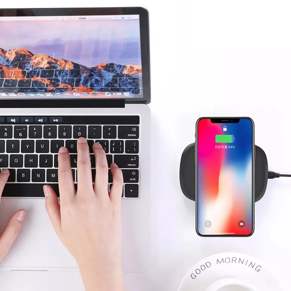 Беспроводное зарядное устройство EPULA Qi быстрая зарядка подставка для Samsung Galaxy S8