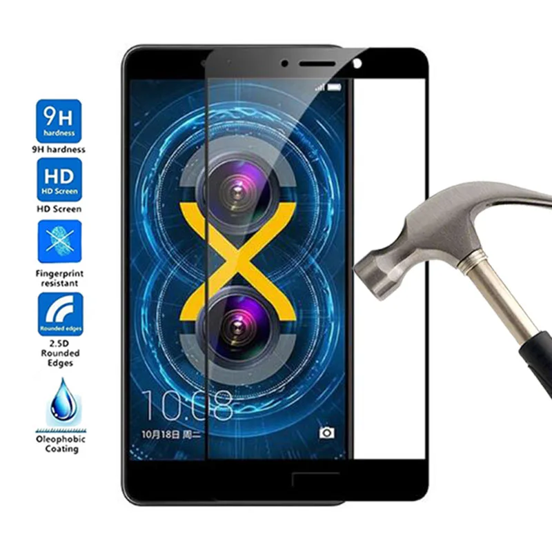 

For Huawei Honor 6X full cover Screen Protector Tempered Glass For Huawei Honor 6x BLN-AL10 5.5 inch protective Glass film