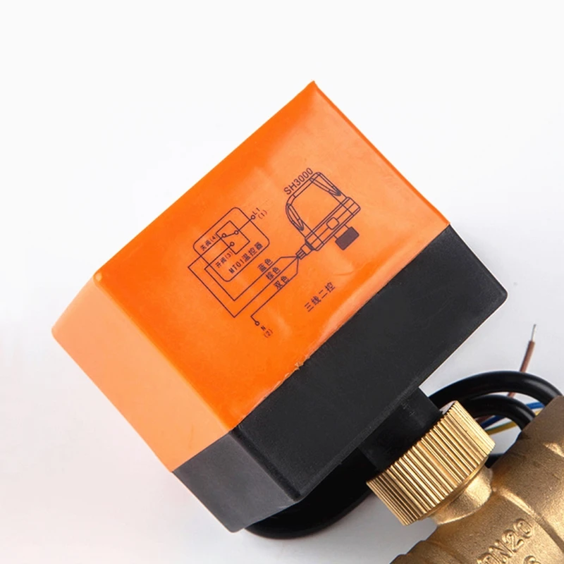Электрический привод DN20 G 3/4 &quotAC220V двухходовой латунный моторизованный шаровой