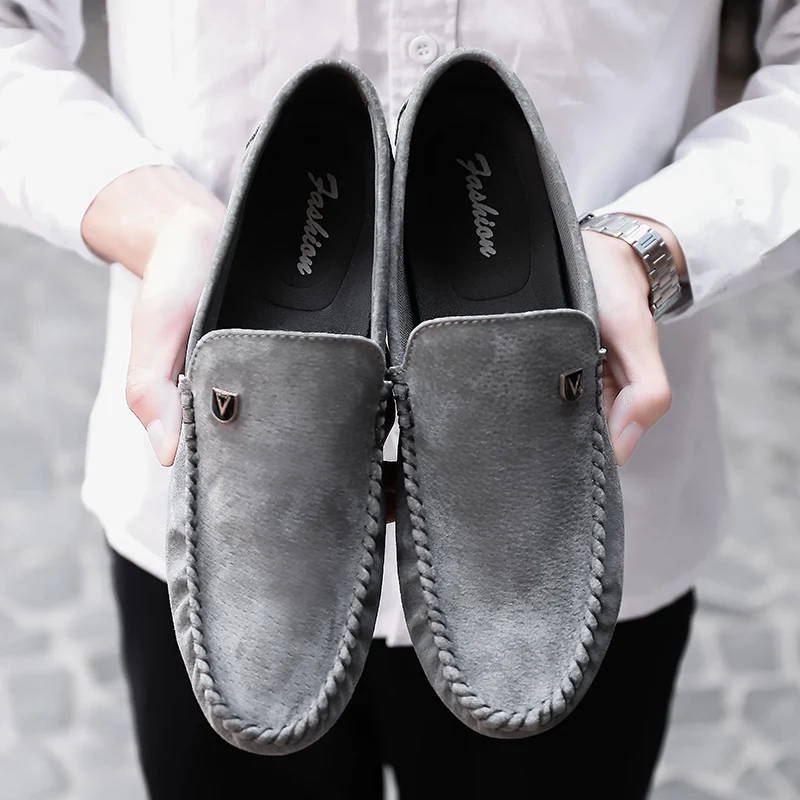 Мужская обувь 2018 модная повседневная Легкий дышащий материал Slip-on Летние