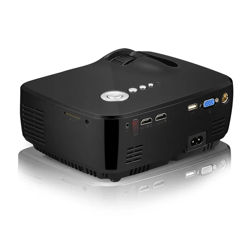 New GP70 HD mini projecotr USB Video Game support 1080P Home Theater LCD HDMI lcd LED Projector Beamer free shipping |