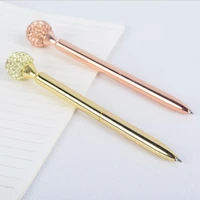 5pcs pen with hollow ball office stationery for wedding baby shower party birthday favor gift souvenirs