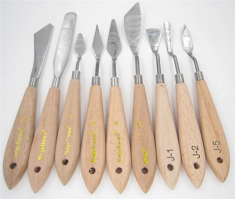 Палитра искусство масло смесь Краска рисовать Шпатель скребок текстура нож