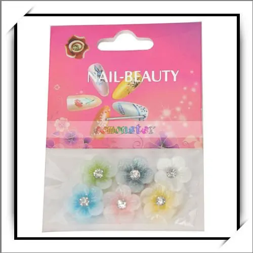 Free Shipping Colorful flowers Drill Nail Art Decorate 100% manufacturer compatible 10004395 | Красота и здоровье