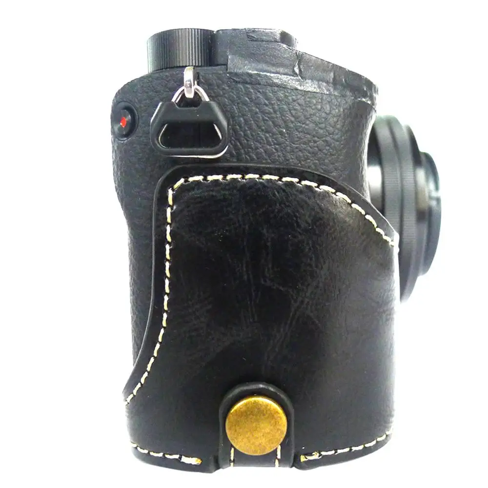 Половина тела из искусственной кожи чехол для камеры Сумка sony A6400 ILCE 6400 крышка с