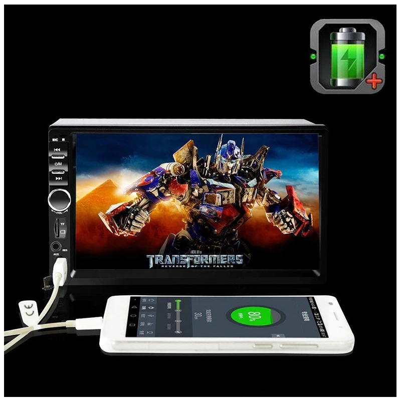 AMPrime 2 Din Автомагнитолы 2din универсальный 7 ''Mirrorlink MP5 FM мультимедийный плеер