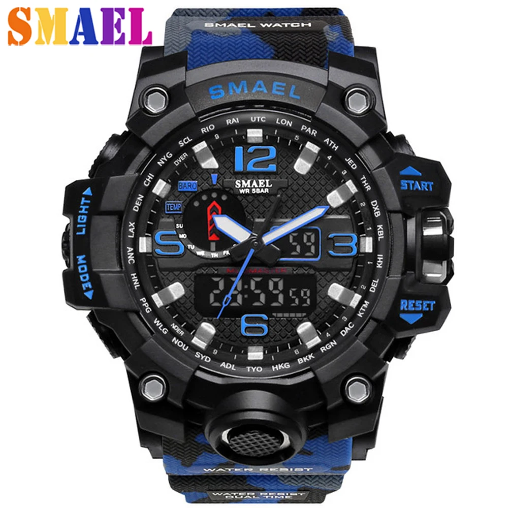 Новинка модные кварцевые часы светодиодные водонепроницаемые спортивные