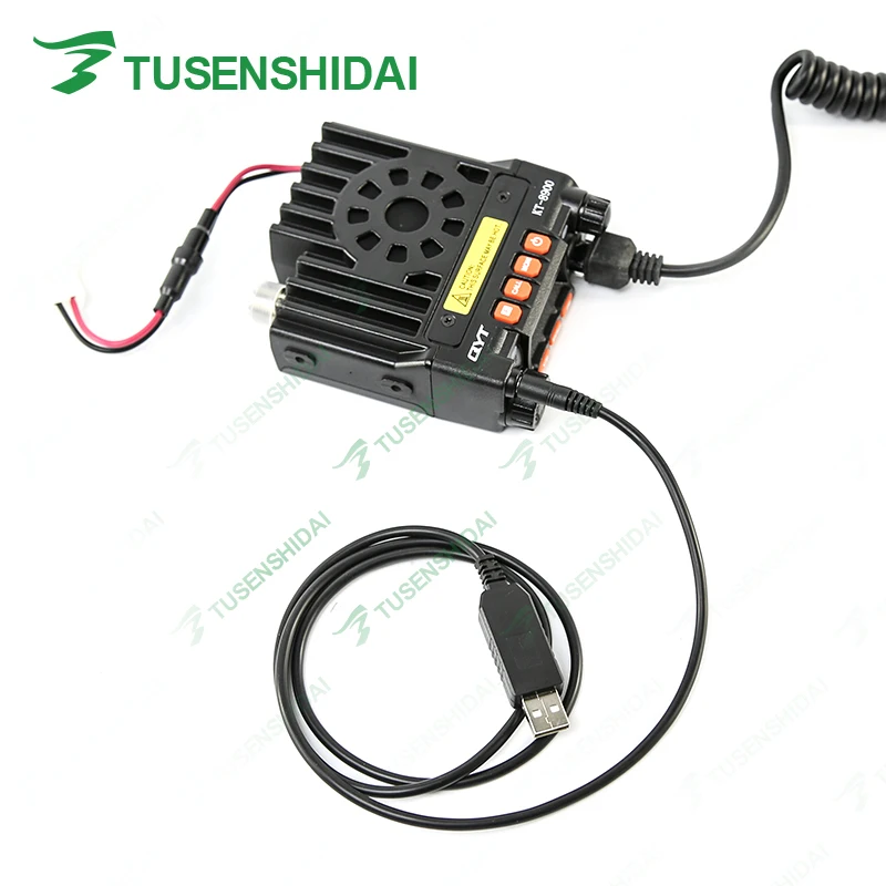 Free Shipping CTCSS/DCS/5 Tone/2 Tone/DTMF Dual Band 25W Mobile Taxi Car Radio Transceiver+Programming Cable |