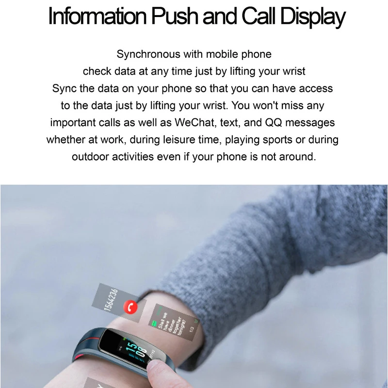 ID107 Plus HR Цвет Экран Смарт IP68 Водонепроницаемый Браслет измеритель пульса Спорт