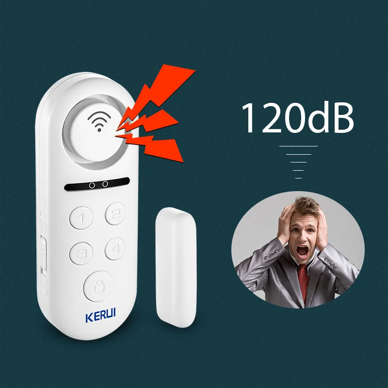 KERUI 1 шт. в партии 120dB Wifi беспроводной датчик двери, окна Дверной звонок приветственная система сигнализации приложение дистанционное управление детектор домашней безопасности