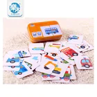 Железный ящик, игра-головоломка, обучающая карта, китайский английский язык, фрукты, животные, трафик, Развивающие детские игрушки oyuncak