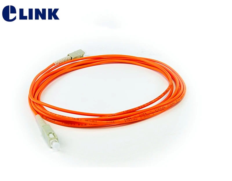 20pcs SC to SC fiber patchcords 3.0mm Multimode Simplex 62.5/125um optical fibre jumper UPC 1 2 3 5 7 10 Mtr Free shipping ELINK