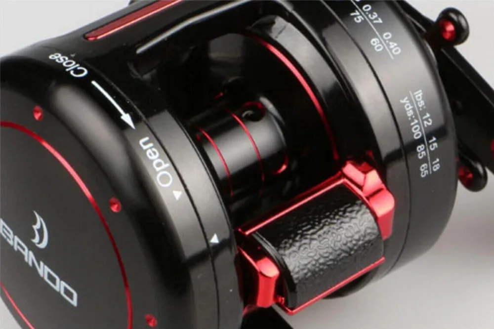 Бандо Черный Круглый Правша Baitcasting катушки рыболовные снасти 9 BB 5 3: 1 Передаточное