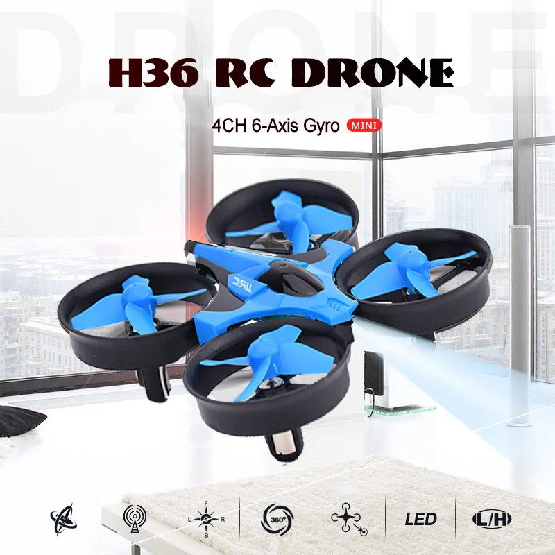 JJRC H36 2 4 GHz CH 6-осевой гироскоп 3D Flips портативный мини Дрон RC Квадрокоптер