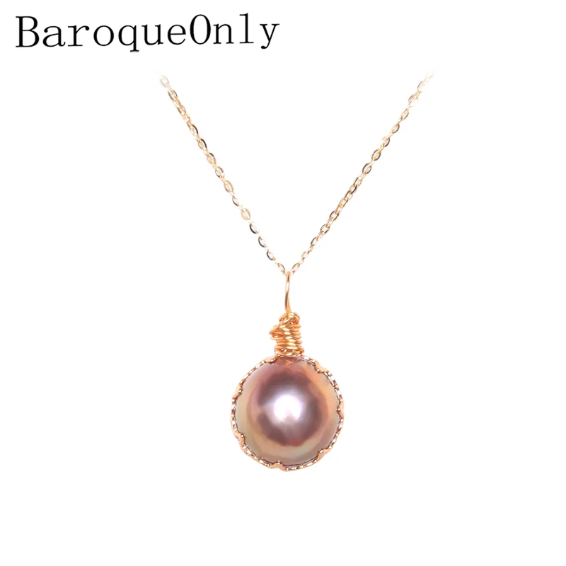 BaroqueOnly ручная работа кружево дизайн натуральный пресноводный жемчуг кулон красочный Жемчуг чокер девушка neacklace Новое поступление Пан