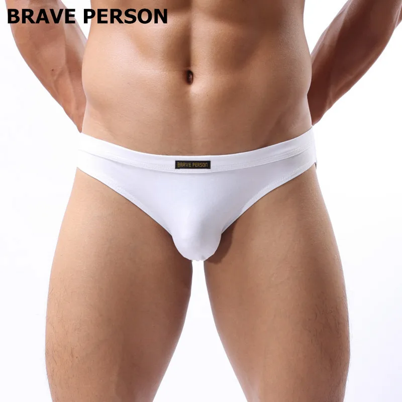 

Brave Person Underwear Men Brief Pouch Mens Cotton Briefs Seamless Panties Mini Male Underwear Low Waist Sexy Men Underware Slip