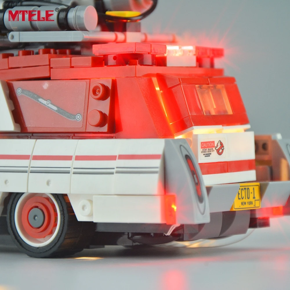 MTELE светильник Kit для Ghost Busters Ecto 1 & 2 модели строительных блоков совместимые с