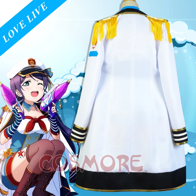 Костюм Моряка LoveLive Love Live Tojo Nozomi Темно Синяя Униформа для девочек морской аниме