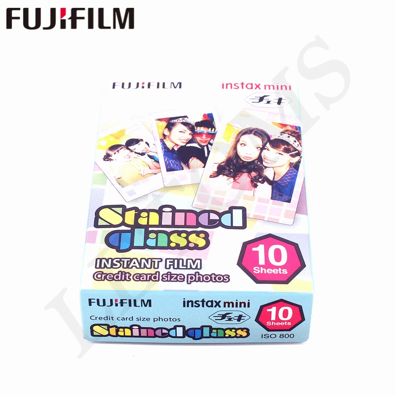 Новинка 10 листов Fujifilm Instax Mini витражная пленка для мгновенной печати фотобумага