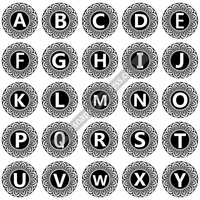 new a z alphabet letters words 1lot 26pcs 12mm16mm18mm25mm round photo glass cabochon demo flat back making findings