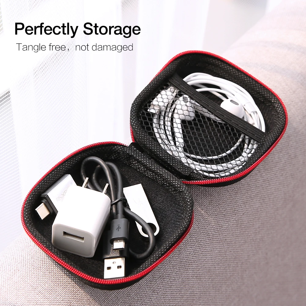 RAXFLY зарядное устройство коробка для наушников чехол хранения наушники USB кабель