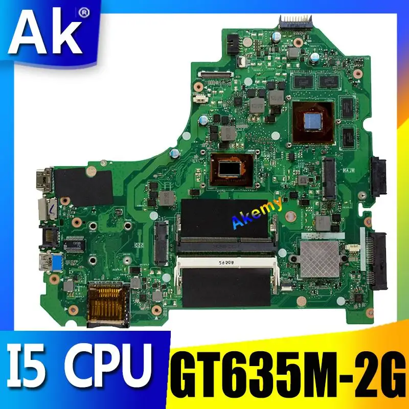 AK K56CM материнская плата для ноутбука For Asus K56CB K56C S550CM S550C Teste Оригинал I5 CPU GT635M