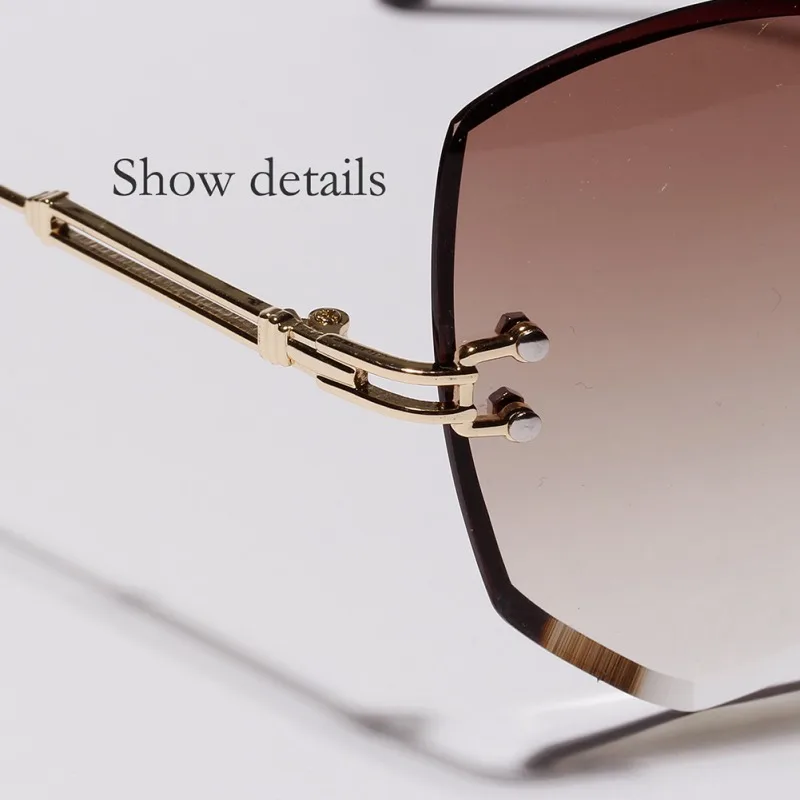 

Women Brand Designer Sunglasses Sun Glasses Gradient Shades Cutting Lens Ladies Alloy Mirror Eyeglasses Female oculos de sol