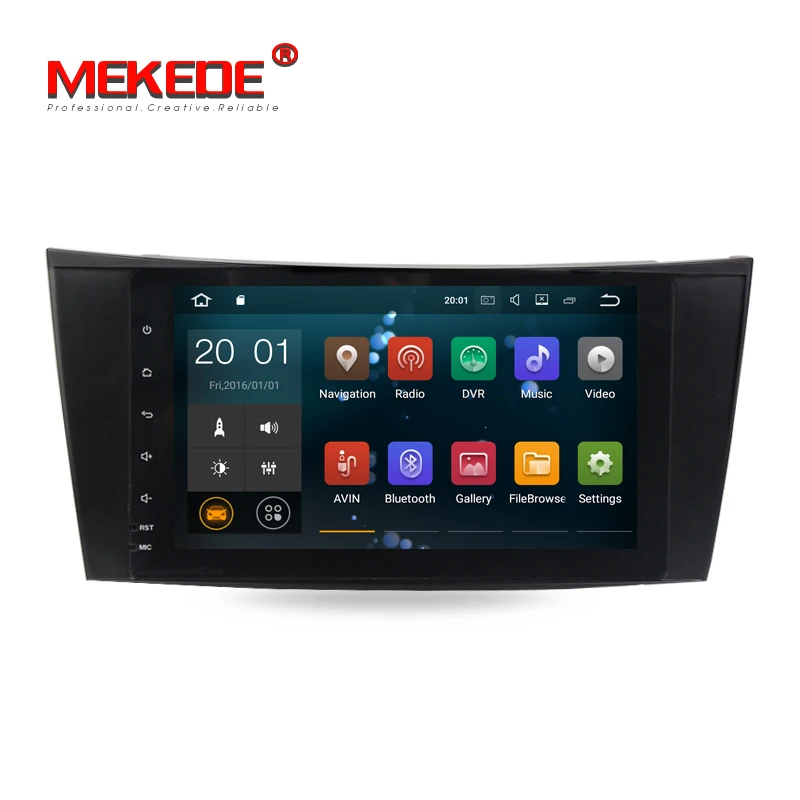 8 дюймовый Quad core Android 7 1 dvd плеер автомобиля радио для Mercedes Benz/E Class/W211 /CLK/W209/W463/W219 с gps