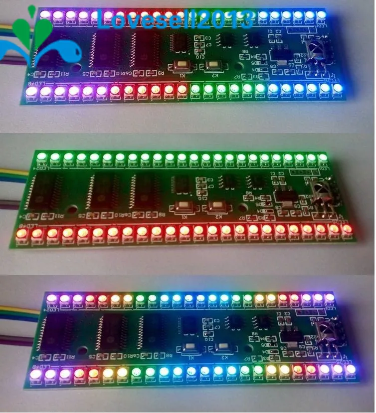 RGB MCU дисплей узор двухканальный 24 LED VU индикатор уровня метр F усилитель|amplifier