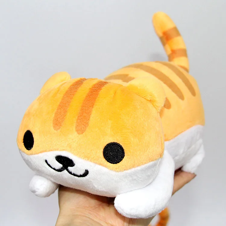 4 шт./компл. Неко Atsume плюшевые игрушки японской поп-кошки на заднем дворе в виде животных, с милыми плюшевые подвески кукла 18 см для подарок