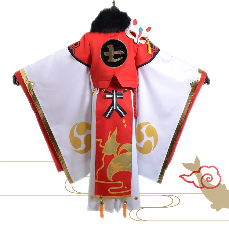Костюм для косплея игры Onmyoji костюм с изящной лисой кимоно Униформа