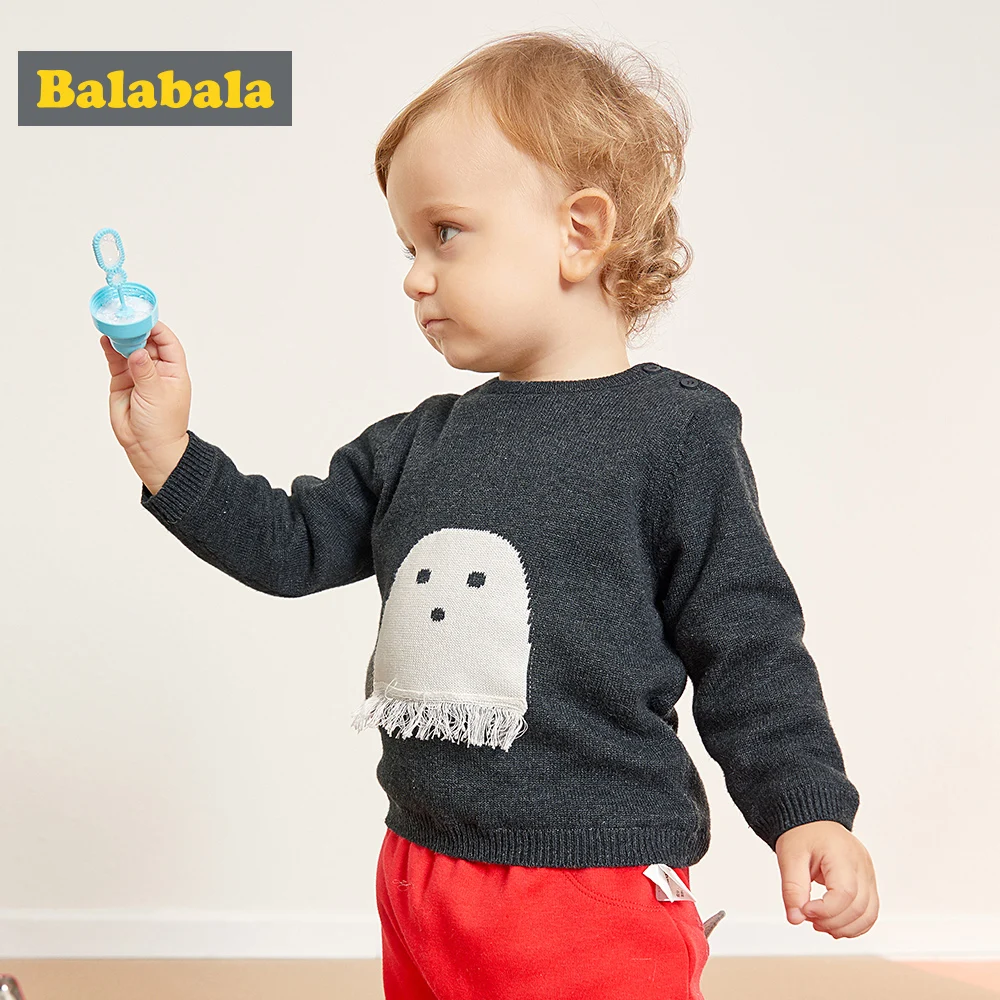 Balabala кардиган для малышей 2018 брендовый дизайн шерстяной Хлопковый вязаный